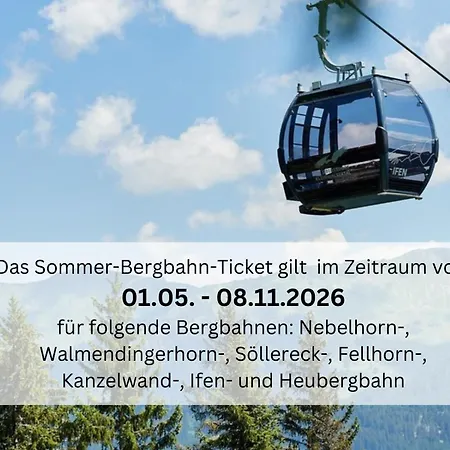 Apartment Bergfex Alpengold Mit Sommer-bergbahnticket Oberstdorf